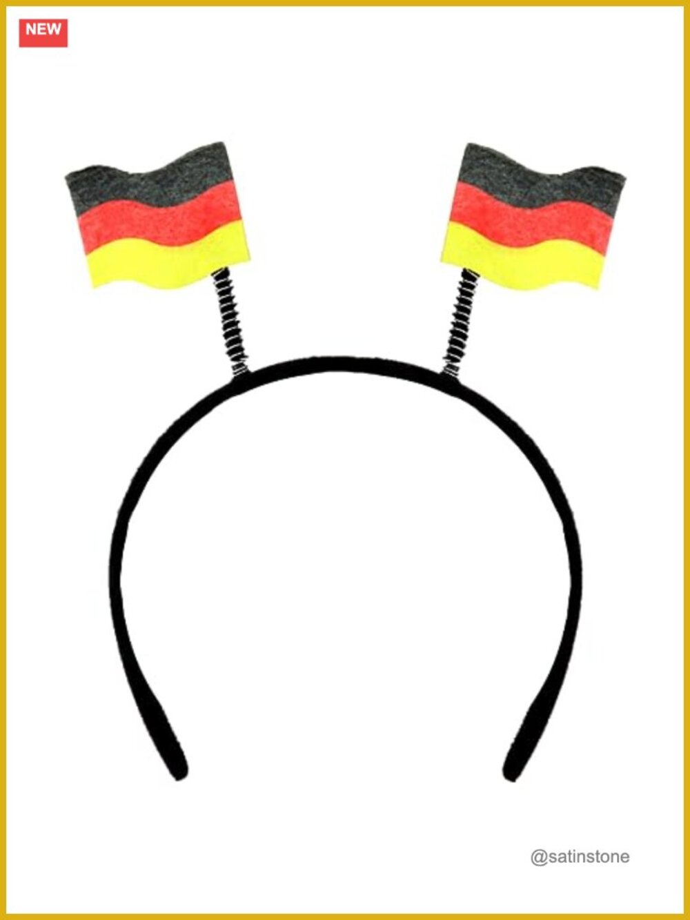 Germany Flag Bopper Headband, German Pride Festival Hair Accessory, One Size